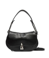 COCCINELLE MAGIE WRINKLED Leather shoulder bag with flap Black - Women&rsquo;s Bags - 1