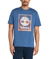 TIMBERLAND FRONT SEASONAL STACK Cotton T-Shirt ocean - T-shirt - 1