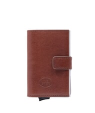 THE BRIDGE STORY UOMO RFID leather snap card holder brown 14/ruthenium palladium - Men&rsquo;s Wallets - 1