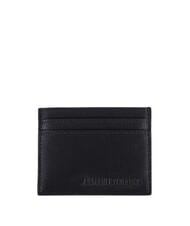 ARMANI EXCHANGE A|X Hammered effect card holder deep navy - Men&rsquo;s Wallets - 1