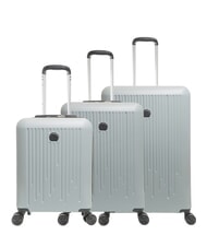 DELSEY CHRISTINE EU Cabin + Medium + Large Trolley Set SILVER - Trolley Set - 1