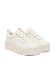 ARMANI EXCHANGE KURT MINI-TUMBLED  5cm wedge sneakers off-white - Women&rsquo;s shoes - 1