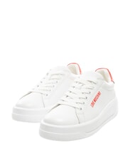 LOVE MOSCHINO ECLIPSE 50 Leather sneakers white/red - Women&rsquo;s shoes - 1