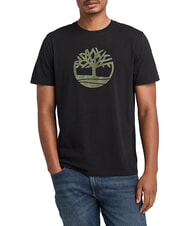 TIMBERLAND KENNEBEC RIVER Cotton T-Shirt BLACK - T-shirt - 1