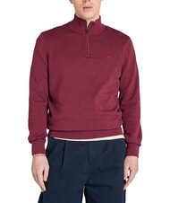 TIMBERLAND WILLIAMS RIVER  Zip-up collar sweater burgundy - Men's Sweaters - 1