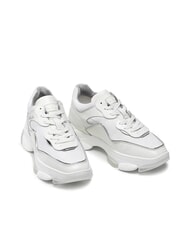 FURLA CAMPIONARIO - WONDERLACE UP Women's Sneakers talcum powder h+silver color - Women&rsquo;s shoes - 1