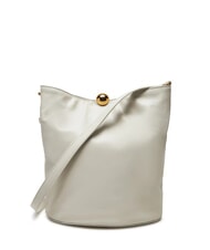 FURLA CAMPIONARIO - SFERA Leather shoulder bucket bag Marshmallow - Women&rsquo;s Bags - 1