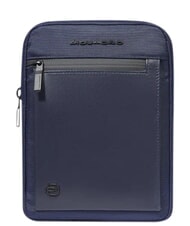 PIQUADRO ORION Bag, iPad&reg; mini holder, mixed leather blue - Over-the-shoulder Bags for Men - 1