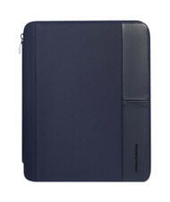PIQUADRO ORION Leather and fabric clipboard - Tablet holder& Organizer