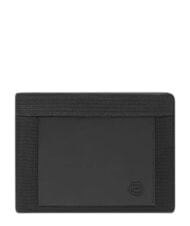 PIQUADRO ORION Wallet in recycled leather and fabric - Men&rsquo;s Wallets