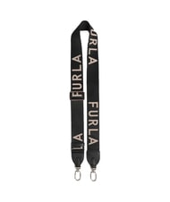 FURLA CAMPIONARIO - FIONA Logoed shoulder strap "ecru black" - Accessories for bags - 1