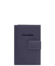 PIQUADRO CORNER SPECIALE GOMMATO Waterproof automatic card holder blue - Men&rsquo;s Wallets - 1
