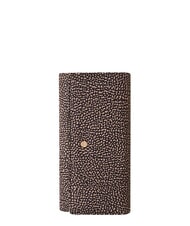BORBONESE CLASSICA Large wallet with flap OP / NATURAL / BLACK - Women&rsquo;s Wallets - 1