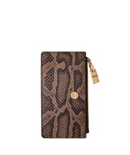 BORBONESE VITE ANIMALIER Leather pouch - Sachets & Travels Cases
