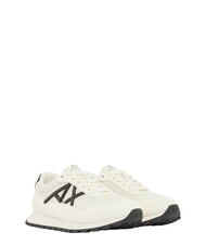 ARMANI EXCHANGE DROP MICROSUEDE Sneakers with contrasting logo - Men&rsquo;s shoes