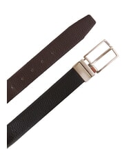 GAUD&Igrave; CERVO Leather belt black/dk brown - Belts - 1