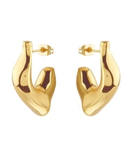 GUESS BERBERA Earrings, super light rounded model yellow gold - Earrings - 1