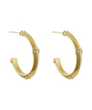 GUESS BAMBOO Yellow gold earrings yellow gold - Earrings - 1