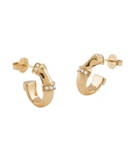 GUESS BAMBOO Yellow gold earrings, hoop model yellow gold - Earrings - 1