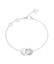 GUESS BLOOMING SUMMER Bracelet with two intertwined circles SILVER - Bracelets - 1
