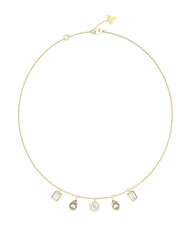 GUESS 4G LIGHT Necklace, multi charm yellow gold - Necklaces - 1
