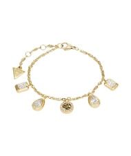 GUESS 4G LIGHT Bracelet, multi charm 4G yellow gold - Bracelets - 1