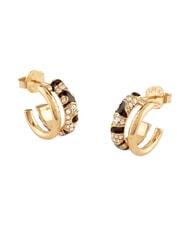 GUESS FABULOUS ME Earrings, with Guess engraving yellow gold/black - Earrings - 1