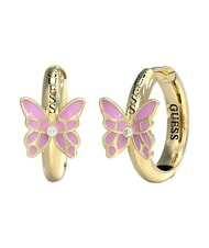 GUESS CHRYSALIS Butterfly-shaped earrings ywl gold/light pink - Earrings - 1