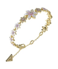 GUESS WHITE LOTUS Bracelet, multi-charm lotus motif gold - Bracelets - 1