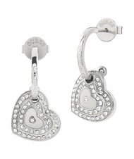 GUESS AMAMI Silver earrings, heart motif SILVER - Earrings - 1