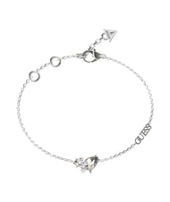 GUESS WONDERLIGHTS Silver bracelet, with single charm and logo SILVER - Bracelets - 1