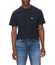 GUESS JEANS REGULAR LOGO Cotton T-Shirt daring ocean - T-shirt - 1