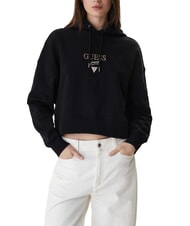 GUESS JEANS DROP BAKER CROP Hoodie jetbla - Women's Sweatshirts - 1