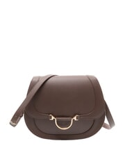 BORBONESE OVAL T Medium shoulder bag with flap chocolate - Women&rsquo;s Bags - 1