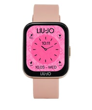 LIUJO VOICE SLIM Watch, smartwatch with silicone and steel case gold rose - Watches - 1