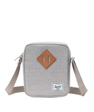 HERSCHEL HERITAGE Small purse LIGHT GRAY CROSSHATCH / WHITE RU - Over-the-shoulder Bags for Men - 1