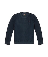 TOMMY HILFIGER TH JEANS Crew neck sweater dark night navy - Men's Sweaters - 1