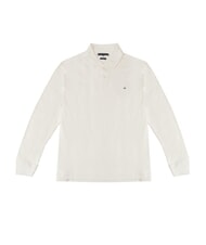 TOMMY HILFIGER TH Cotton polo shirt ivory petal - Polo shirt - 1