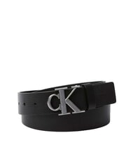 CALVIN KLEIN CK HARDWARE Leather belt - Belts
