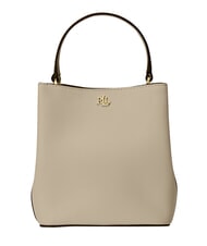 RALPH LAUREN REESE Handbag, with shoulder strap, in leather light beige - Women&rsquo;s Bags - 1