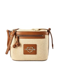 LOVE MOSCHINO STRAW CHIC Mini shoulder bag - Women&rsquo;s Bags