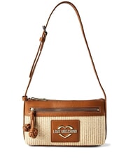 LOVE MOSCHINO STRAW CHIC Mini shoulder bag - Women&rsquo;s Bags