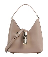 FURLA IRIDE Mini shoulder bag, in leather greige - Women&rsquo;s Bags - 1