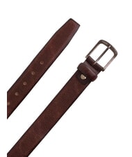GAUD&Igrave; SANTA CROCE Leather belt darkbrown - Belts - 1