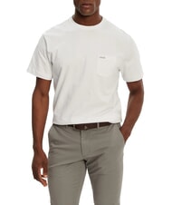 GUESS JEANS REGULAR LOGO Cotton T-Shirt purwhite - T-shirt - 1