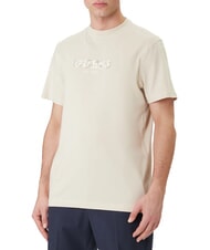 GUESS LOGO CONTRAST Cotton T-Shirt light oak - T-shirt - 1