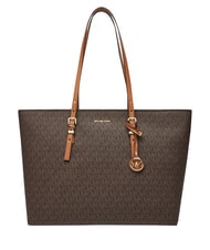 MICHAEL KORS QUINN Leather shoulder shopping bag - Women&rsquo;s Bags