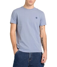 TIMBERLAND SS DUNRIVER CREW Cotton T-shirt medium blue - T-shirt - 1