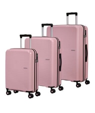 AMERICAN TOURISTER SUMMER HIT Cabin + Medium + Large Trolley Set blossom pink - Trolley Set - 1