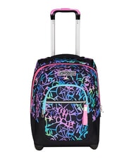 SEVEN SPRINKLING 2-wheel trolley backpack, fixed fuxiafluo - Backpack trolleys - 1